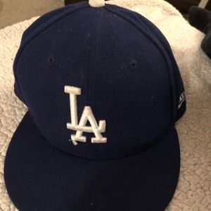 New Era Like New LA Dodgers Hat Blue & White
